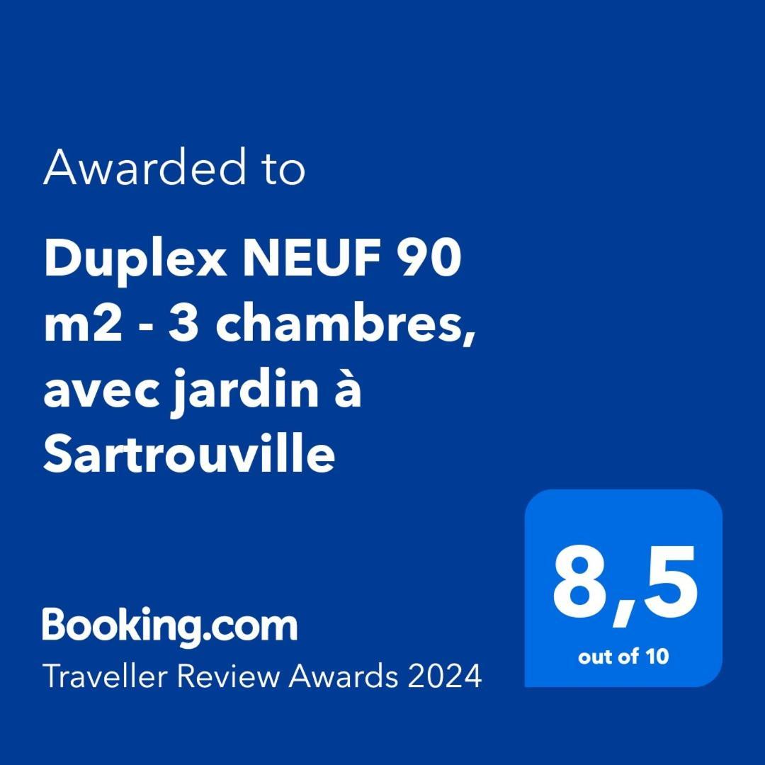 Duplex Neuf 90 M2 - 3 Chambres, Avec Jardin A Sartrouville Zewnętrze zdjęcie